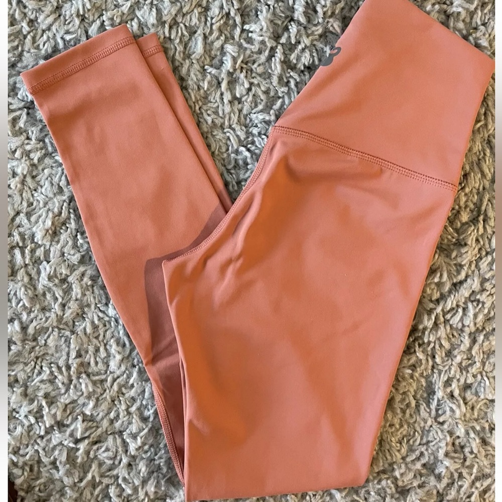 NEW High Rise Leggings Color Coral Size XS